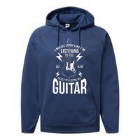 I Might Look Like Im Listening To You Guitar Player Performance Fleece Hoodie