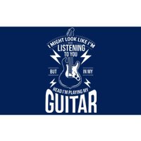 I Might Look Like Im Listening To You Guitar Player Bumper Sticker