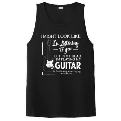 I Might Look Like Im Listening To You Music Guitar PosiCharge Competitor Tank