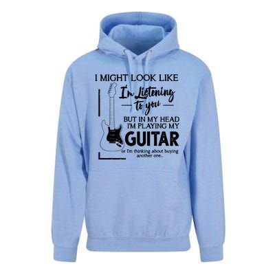 I Might Look Like Im Listening To You Music Guitar Unisex Surf Hoodie