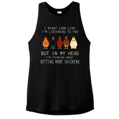 I Might Look Like I'm Listening To You But In My Head Ladies PosiCharge Tri-Blend Wicking Tank