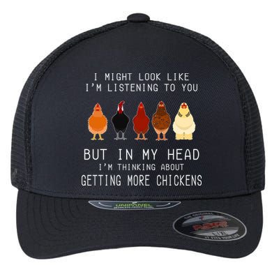 I Might Look Like I'm Listening To You But In My Head Flexfit Unipanel Trucker Cap