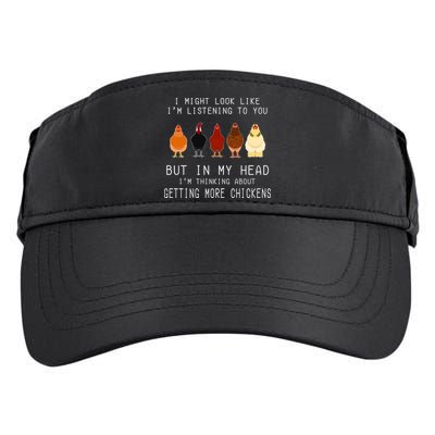 I Might Look Like I'm Listening To You But In My Head Adult Drive Performance Visor