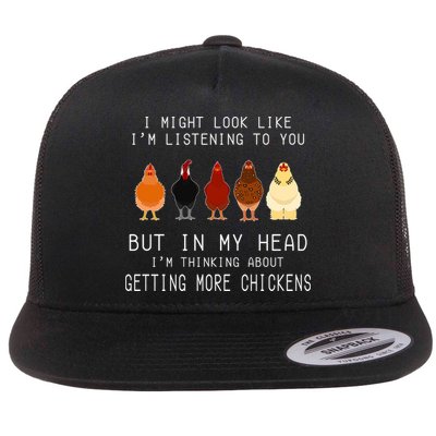 I Might Look Like I'm Listening To You But In My Head Flatbill Hat