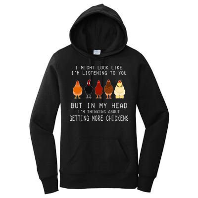 I Might Look Like I'm Listening To You But In My Head Women's Pullover Hoodie
