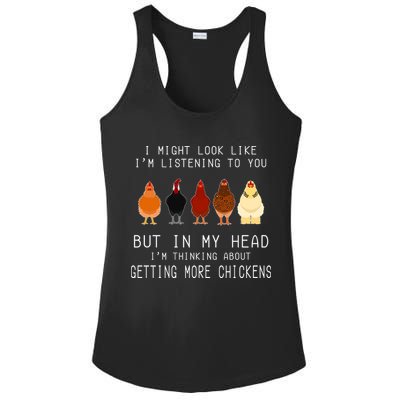 I Might Look Like I'm Listening To You But In My Head Ladies PosiCharge Competitor Racerback Tank
