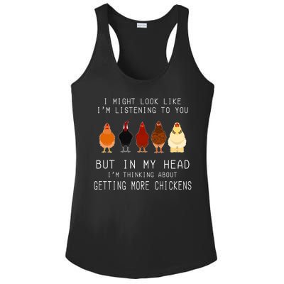 I Might Look Like I'm Listening To You But In My Head Ladies PosiCharge Competitor Racerback Tank