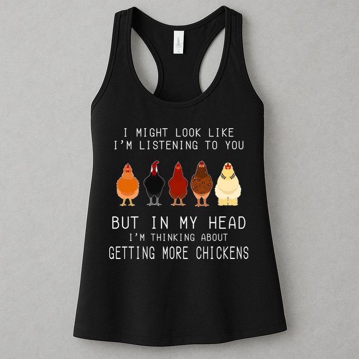 I Might Look Like I'm Listening To You But In My Head Womens Tank Top