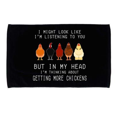 I Might Look Like I'm Listening To You But In My Head Microfiber Hand Towel