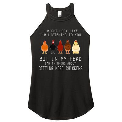 I Might Look Like I'm Listening To You But In My Head Women's Perfect Tri Rocker Tank