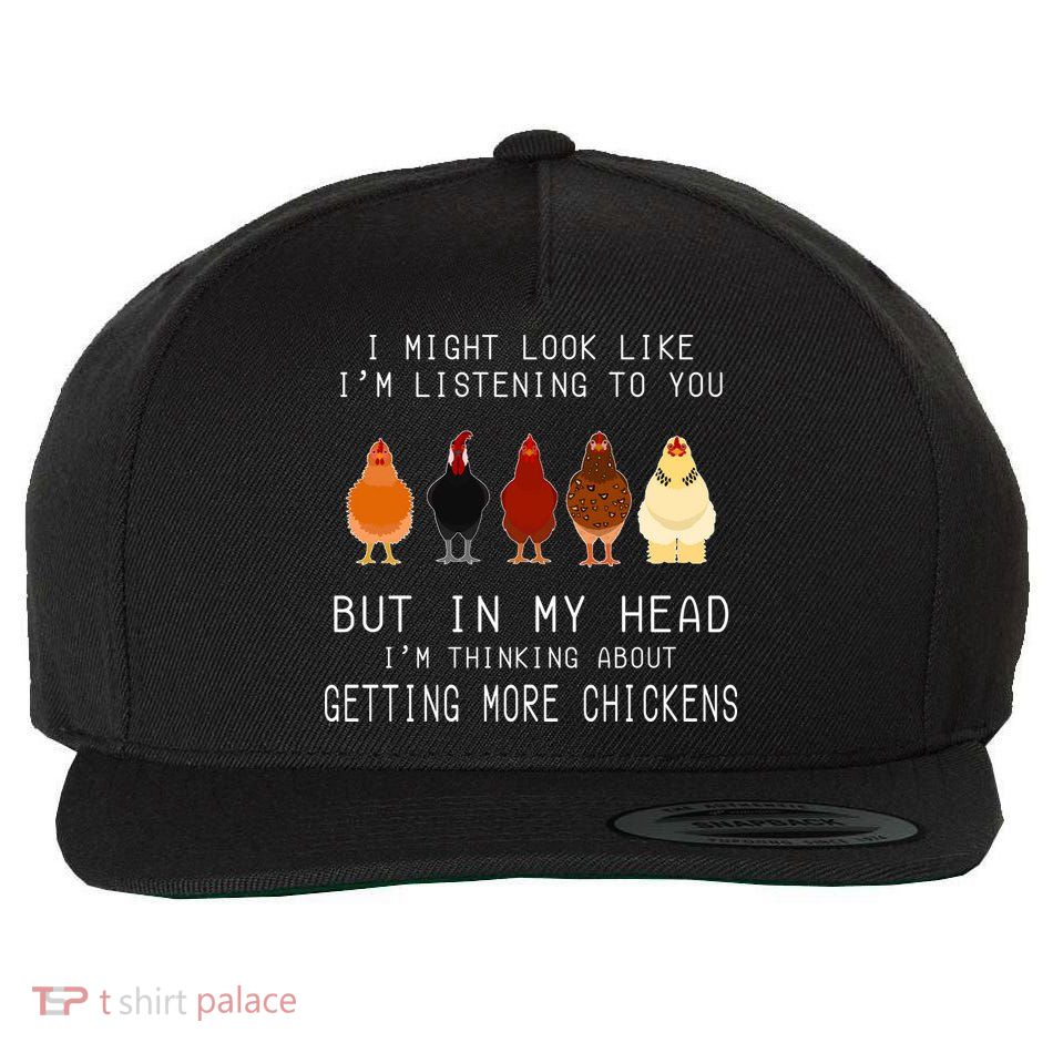 I Might Look Like I'm Listening To You But In My Head Wool Snapback Cap