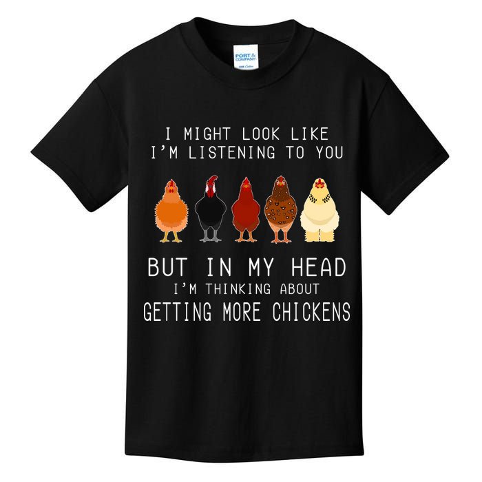 I Might Look Like I'm Listening To You But In My Head Kids T-Shirt