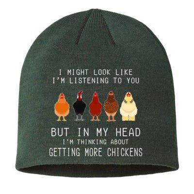 I Might Look Like I'm Listening To You But In My Head Sustainable Beanie
