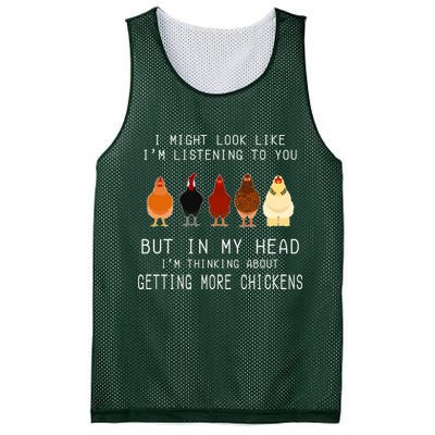 I Might Look Like I'm Listening To You But In My Head Mesh Reversible Basketball Jersey Tank