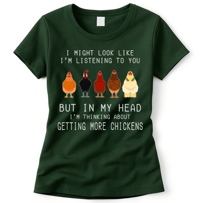 I Might Look Like I'm Listening To You But In My Head Womens T-Shirt