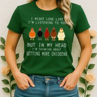 I Might Look Like I'm Listening To You But In My Head Womens T-Shirt