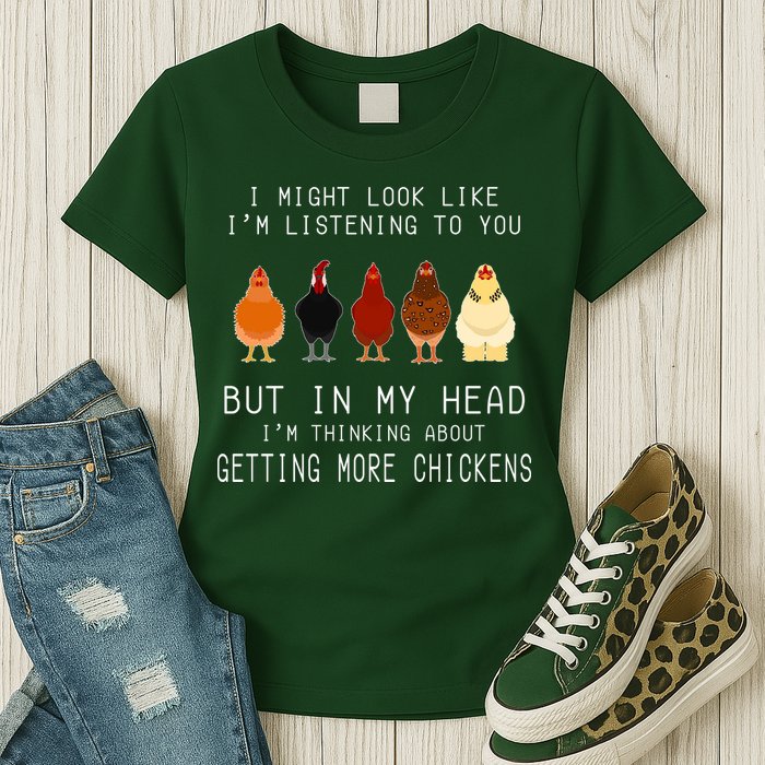 I Might Look Like I'm Listening To You But In My Head Womens T-Shirt