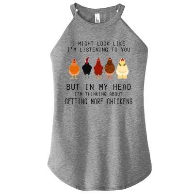 I Might Look Like I'm Listening To You But In My Head Women's Perfect Tri Rocker Tank