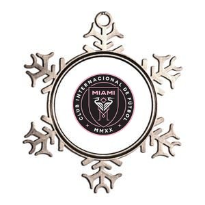 Inter Miami Logo Metallic Star Ornament