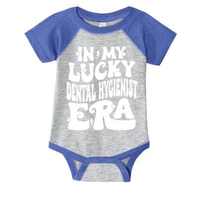 In My Lucky Dental Hygienist Era St Patricks Day Shamrock Gift Infant Baby Jersey Bodysuit