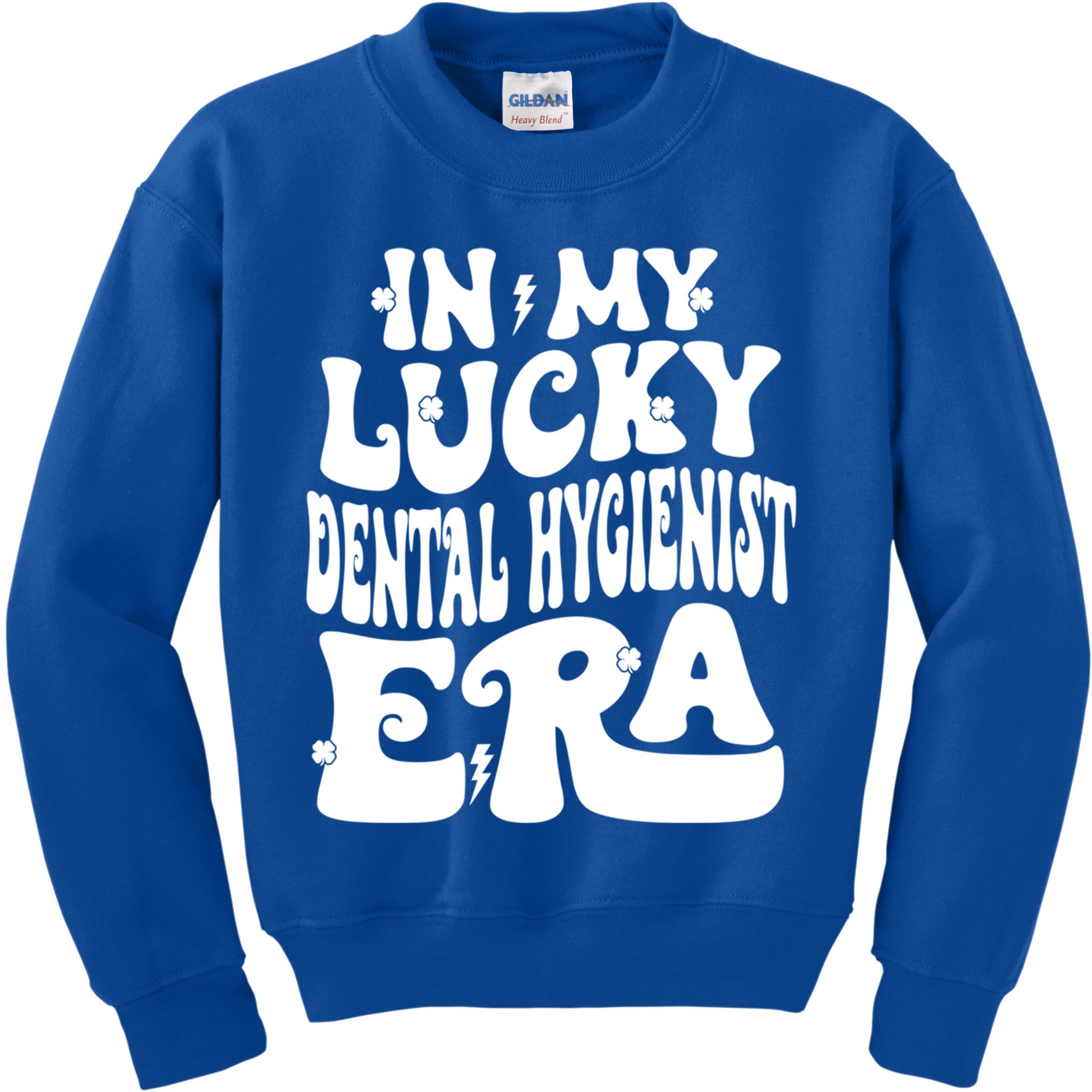 In My Lucky Dental Hygienist Era St Patricks Day Shamrock Gift Kids Sweatshirt