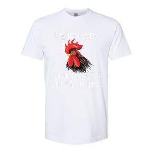 I May Look Calm But In My Head Ive Pecked You 3 Times Funny Chicken Lover Farmer Softstyle CVC T-Shirt