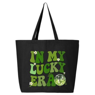 In My Lucky Era St Patrick Paddy Day Retro Disco Ball Gift 25L Jumbo Tote