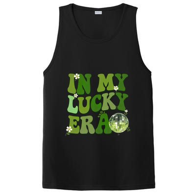 In My Lucky Era St Patrick Paddy Day Retro Disco Ball Gift PosiCharge Competitor Tank
