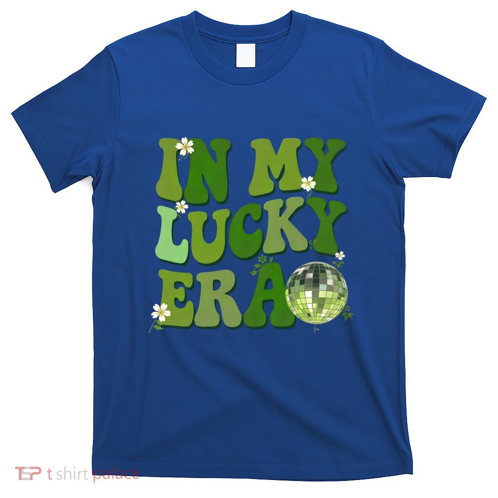 In My Lucky Era St Patrick Paddy Day Retro Disco Ball Gift T-Shirt