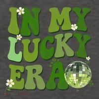 In My Lucky Era St Patrick Paddy Day Retro Disco Ball Gift Vector Backpack