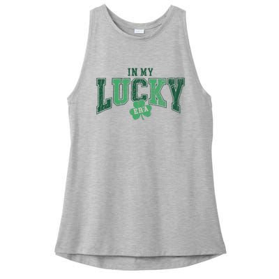 In My Lucky Era Funny Saint PatrickS Day Ladies PosiCharge Tri-Blend Wicking Tank