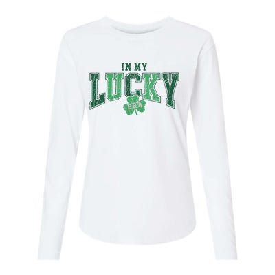 In My Lucky Era Funny Saint PatrickS Day Womens Cotton Relaxed Long Sleeve T-Shirt