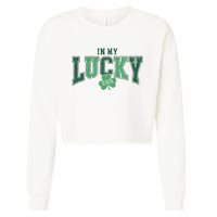 In My Lucky Era Funny Saint PatrickS Day Cropped Pullover Crew