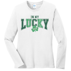 In My Lucky Era Funny Saint PatrickS Day Ladies Long Sleeve Shirt