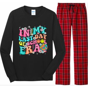 In My Last Day Of School Era Teacher Hello Summer Gift Long Sleeve Pajama Set