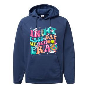 In My Last Day Of School Era Teacher Hello Summer Gift Performance Fleece Hoodie