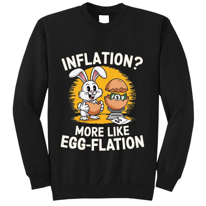 Inflation More Like Eggflation Funny Easter Eggs Humor Sweatshirt