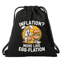 Inflation More Like Eggflation Funny Easter Eggs Humor Drawstring Bag