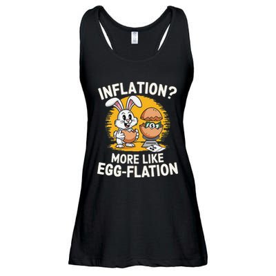 Inflation More Like Eggflation Funny Easter Eggs Humor Ladies Essential Flowy Tank