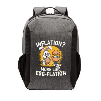 Inflation More Like Eggflation Funny Easter Eggs Humor Vector Backpack