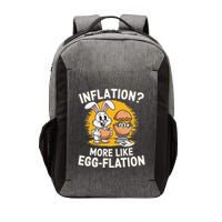 Inflation More Like Eggflation Funny Easter Eggs Humor Vector Backpack