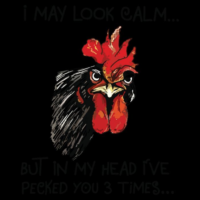 I May Look Calm Chicken Funny Rooster Tee 16oz Travel Tumbler