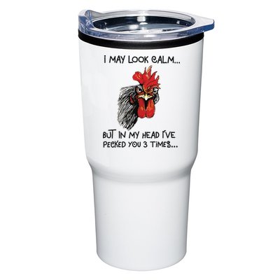 I May Look Calm Chicken Funny Rooster Tee Tumbler