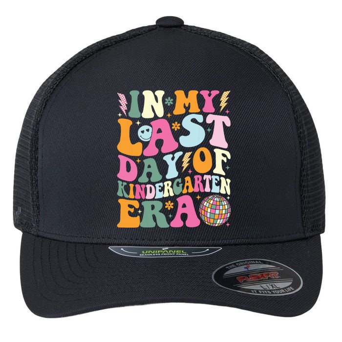 In My Last Day Of Kindergarten Era Last Day Of School Flexfit Unipanel Trucker Cap