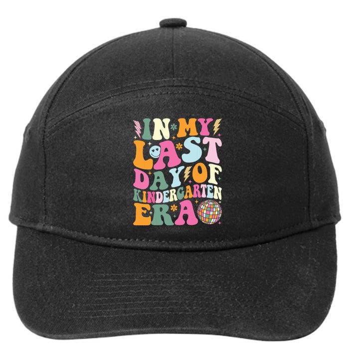 In My Last Day Of Kindergarten Era Last Day Of School 7-Panel Snapback Hat