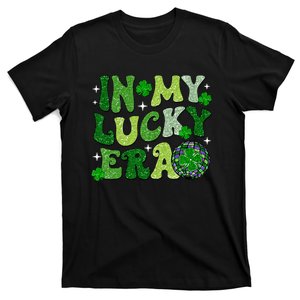 In My Lucky Era St Patricks Day Hippie Smile Face Shamrock T-Shirt