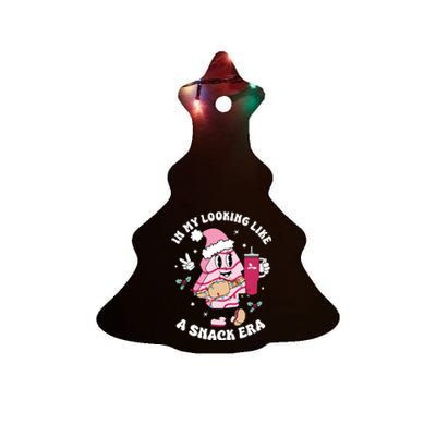 In My Looking Like A Snack Funny Christmas Tree Cakes Ceramic Tree Ornament