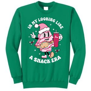 In My Looking Like A Snack Funny Christmas Tree Cakes Sweatshirt