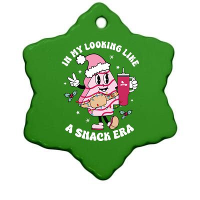 In My Looking Like A Snack Funny Christmas Tree Cakes Ceramic Star Ornament