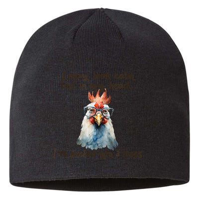 I May Look Calm But In My Head Ive Pecked You 3 Times Sustainable Beanie
